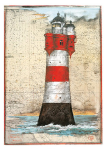 Der schöne Turm "Roter Sand von Ole West